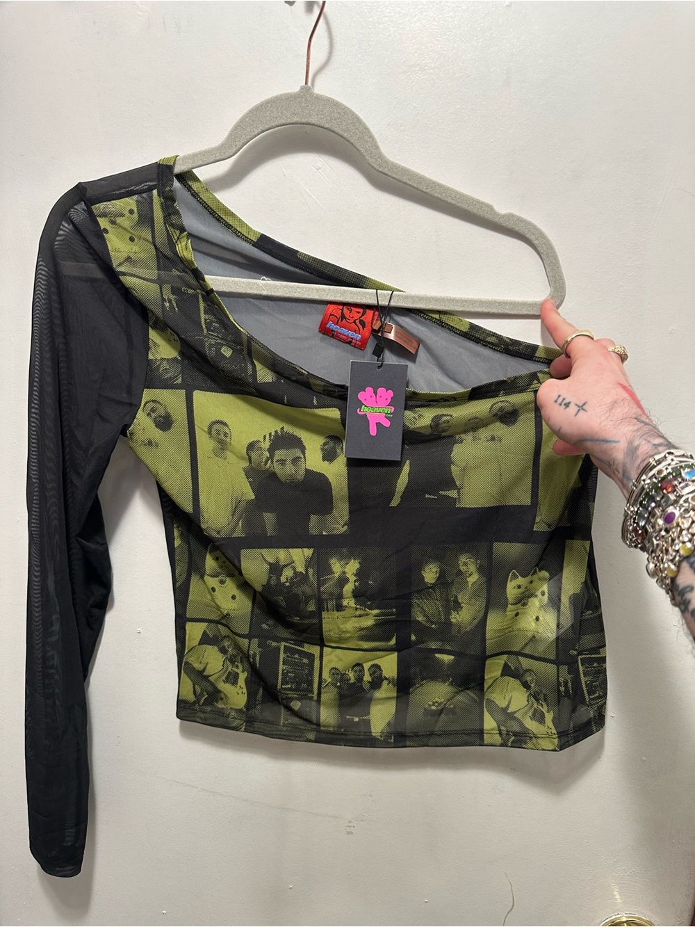 Heaven by Marc Jacobs x Donnie Darko Mesh Asymmetrical Top XL NWT Rare